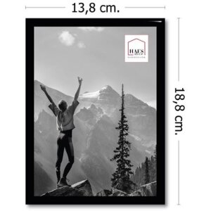 Haes Deco EF2B Easy Frame Plastic Photo Frame Black 13x18 cm