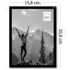 Haes Deco Plastic Photo Frame EF3B Easy Frame Black 15x20 cm