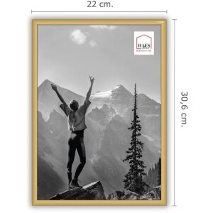 Haes Deco EF11G Easy Frame Gold A4 21x29.7 cm plastic frame