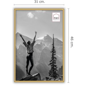 Haes Deco plastic photo frame EF6G Easy Frame Gold 30x45 cm portrait-landscape format