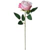 Clayre & Eef 6PL0317P Artificial Flower Rose Pink Green Ø 8x52 cm Plastic