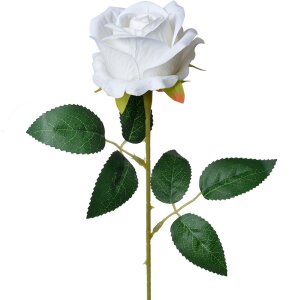 Clayre & Eef 6PL0317W Artificial Flower Rose White...