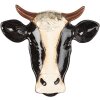 Clayre & Eef 6CE1141L Bowl Cow Ceramic Black White 31x29x3 cm