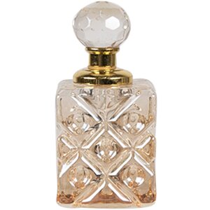 Clayre & Eef 6GL5018 Perfume bottle glass 3x3x7 cm