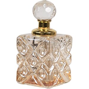 Clayre & Eef 6GL5018 Perfume bottle glass 3x3x7 cm