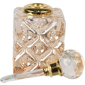 Clayre & Eef 6GL5018 Perfume bottle glass 3x3x7 cm