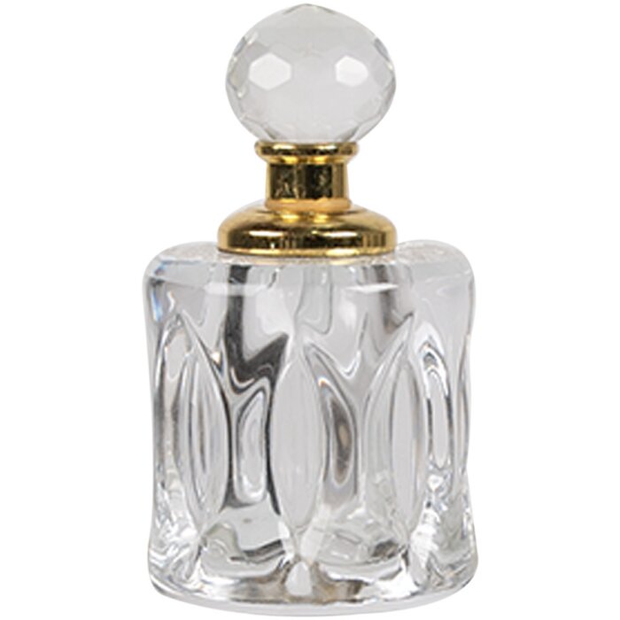 Clayre & Eef 6GL5019 Perfume Bottle Transparent Glass Ø 3x7 cm Classic