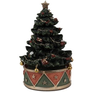 Clayre & Eef 6PR5100 Music Box Christmas Tree...