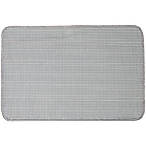 Clayre & Eef BM0007G Bath Mat Heart Motif Grey 58x38 cm