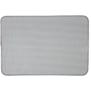 Clayre & Eef BM0009G Bath Mat Grey Star 58x38x2 cm