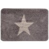 Clayre & Eef BM0009G Bath Mat Grey Star 58x38x2 cm