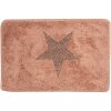 Clayre & Eef BM0009P Bath Mat Star Motif 58x38 cm Pink