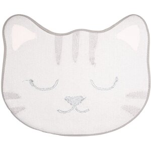 Clayre & Eef BM0012 Bath Mat Cat Grey 60x50 cm