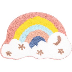 Clayre & Eef BM0016 Bath mat rainbow cloud 60x40 cm