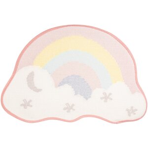 Clayre & Eef BM0016 Bath mat rainbow cloud 60x40 cm