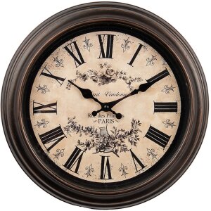 Clayre & Eef 6KL0828 Vintage style wall clock...