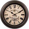 Clayre & Eef 6KL0828 Vintage style wall clock Ø 31 cm / 1xAA