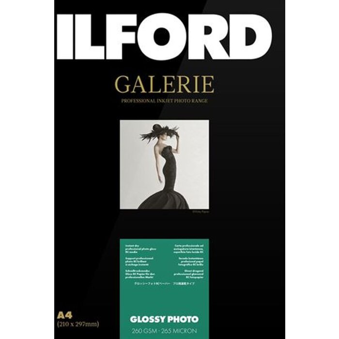 Ilford Galerie Glossy Photo Paper 260g IGPGP A4 100 sheets High Gloss