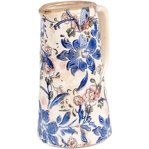 Clayre & Eef 6CE1923M Decoration jug floral pattern...