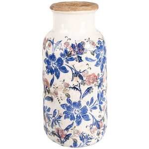 Clayre & Eef 6CE1928L Vase Floral Decoration Beige...