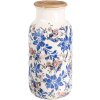 Clayre & Eef 6CE1928L Vase Floral Decoration Beige Blue Ø15x32 cm