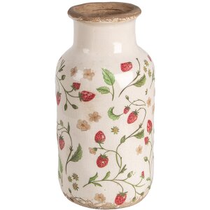 Clayre & Eef 6CE1933M Vase strawberry pattern...