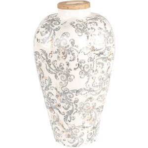 Clayre & Eef 6CE1934L Vase Ceramic Beige Grey...