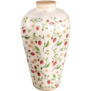 Clayre & Eef Vase 6CE1939L Strawberry design Ø...