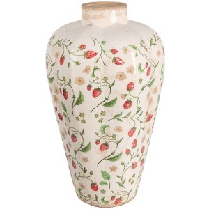 Clayre & Eef Vase 6CE1939L Strawberry design Ø...