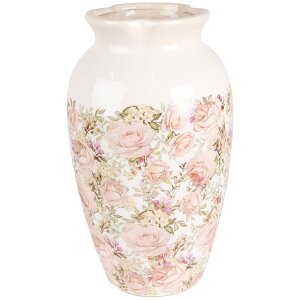 Clayre & Eef Vase 6CE1940L Floral pattern Ø...