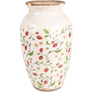 Clayre & Eef 6CE1942L Vase strawberry design Ø...