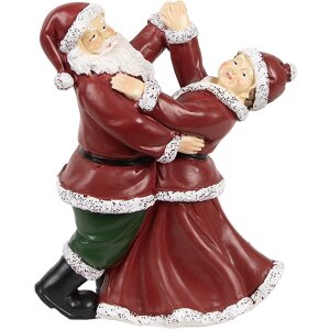 Clayre & Eef 6PR3912GG Dancing Santa and Mrs Claus...