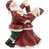 Clayre & Eef 6PR3912GG Dancing Santa and Mrs Claus 12x8x15 cm