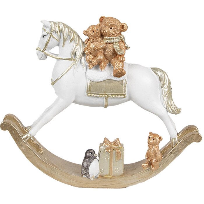 Clayre & Eef 6PR4921GG Decoration Rocking Horse 18x4x15 cm