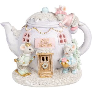 Clayre & Eef 6PR4922GG Decoration Teapot LED...