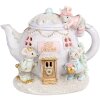 Clayre & Eef 6PR4922GG Decoration Teapot LED Christmas House 15x11x12 cm