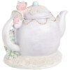 Clayre & Eef 6PR4922GG Decoration Teapot LED Christmas House 15x11x12 cm