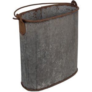 Clayre & Eef 6UNY0017 Decorative bucket vintage zinc...