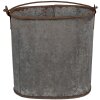 Clayre & Eef 6UNY0017 Decorative bucket vintage zinc look 24x14x28 cm