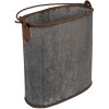 Clayre & Eef 6UNY0017 Decorative bucket vintage zinc look 24x14x28 cm