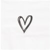 Clayre & Eef 73087 Paper napkins heart motif 33x33 cm 20 pieces