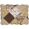 Clayre & Eef Q205.060 Bedspread 180x250 cm 1x Pillowcase 50x70 cm Brown