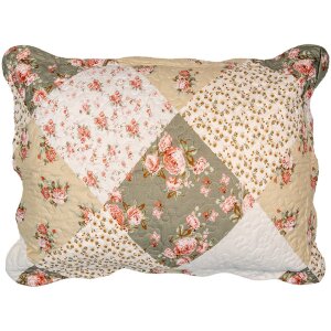 Clayre & Eef Q206.061 Bedspread 230x250 cm 2 Pillowcases 50x70 cm Floral