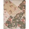 Clayre & Eef Q206.061 Bedspread 230x250 cm 2 Pillowcases 50x70 cm Floral