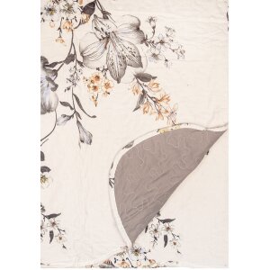 Clayre & Eef Q207.060 Bedspread 180x250 cm with Cushion Cover 50x70 cm Floral