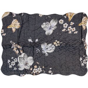 Clayre & Eef Q208.061 Bedspread 230x250 cm 2 Pillowcases 50x70 cm Anthracite