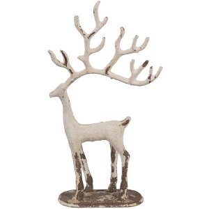 Clayre & Eef 5Y1279 Decoration deer set in 3 sizes (51/23/16 cm)