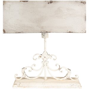 Clayre & Eef 6LMC0108 Table lamp vintage cream...