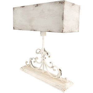 Clayre & Eef 6LMC0108 Table lamp vintage cream...