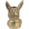 Clayre & Eef 6PR5101 Candle Holder Rabbit Gold 10x8x15 cm